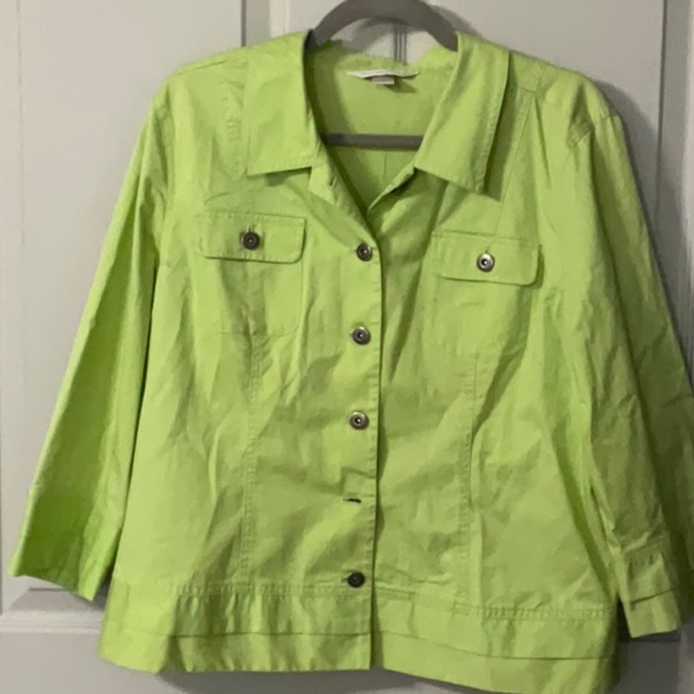 Christopher & Banks Women's Lime Green Jacket